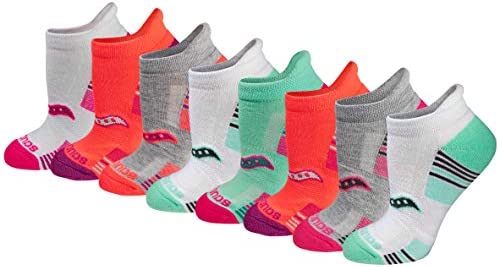 Saucony Women’s Performance Heel Tab Athletic Socks (8 & 16 Pairs)