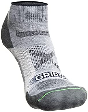 GRIP6 Wool Socks Mens | Lightweight Wool Hiking Socks | Approach XT Grey