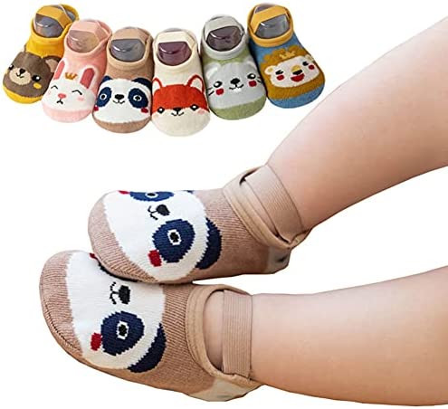 QandSweat Baby Toddler Non-skid Socks Little Girls Cute Cartoon Floor Socks 9-36 Months