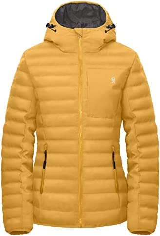 Little Donkey Andy Women’s Warm Waterproof Puffer Jacket Hooded Windproof Winter Coat with Recycled Insulation
