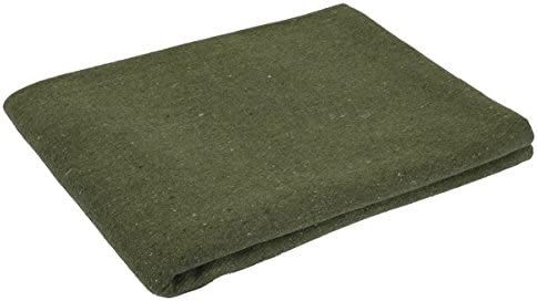 Rothco Wool Rescue Blanket, Olive Drab
