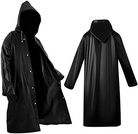 2 Pack Portable Rain Ponchos for Adults Reusable, Roctee Raincoats for Women Men with Hood, Emergency Poncho Rain Jacket Outdoor Large, Rain Coat