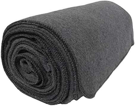 Issued Military Personnel Wool Blanket 100% Thick,Warm, Large 66X90 . 5.0lbs Military Style, Great for Camping , Sporting Events ,Outdoor Adventures. (Olive Green)