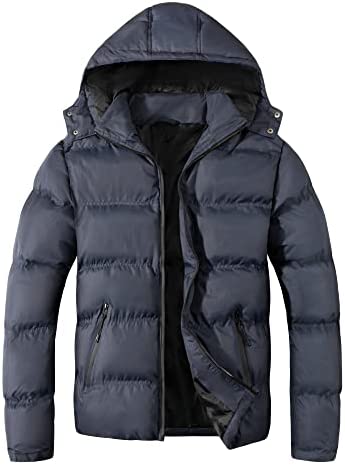 MADHERO Men’s Puffer Jacket Water-Resistant Insulated Down Alternative Outerwear Coats