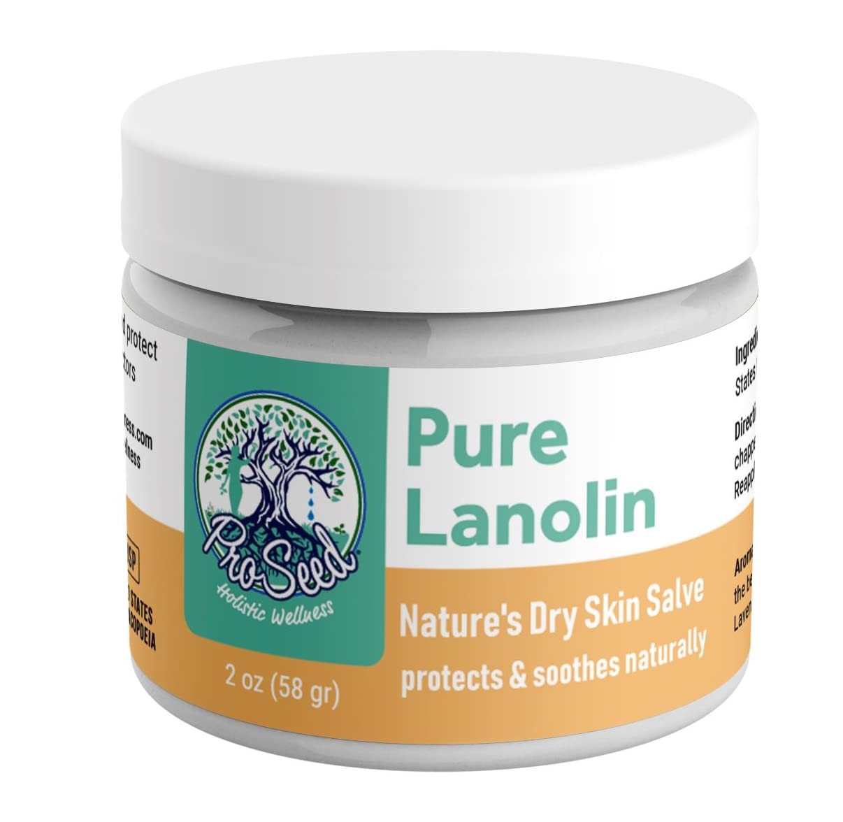 100% Pure HANDMADE Fresh Lanolin USP US Pharmacopeia Grade | for Itchy Dry Skin and Eczema Symptoms | Small Batch | No more wind burn, sore nipples, cracked skin | Holistic Vaseline Alternative