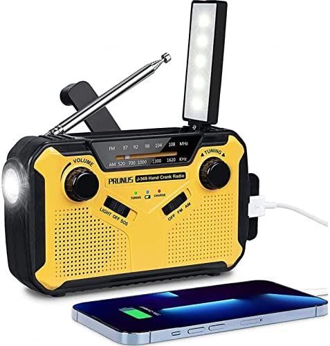 Solar Powered Emergency Radios Portable Radio Survival Emergency Portable Radio Sos Alarm, Headphone Jack