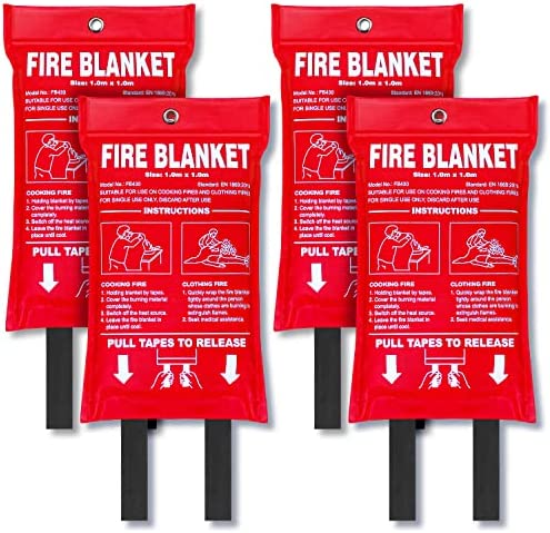 Fire Blanket,X-Large Fiberglass Fire Blanket Fire Suppression Blanket