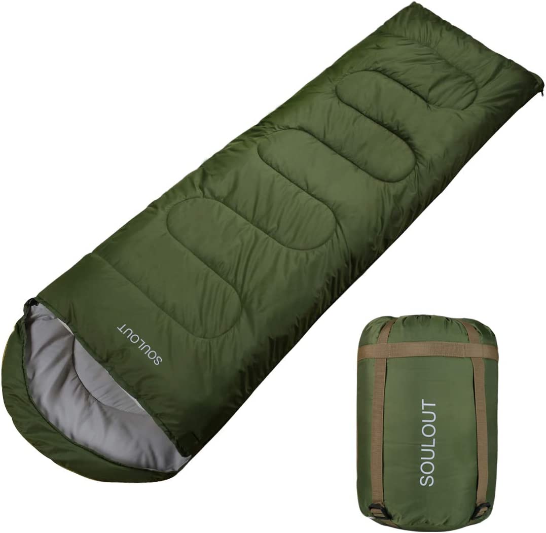 Sleeping Bag,3-4 Seasons Warm Cold Weather Lightweight, Portable, Waterproof Sleeping Bag with Compression Sack for Adults & Kids – Indoor & Outdoor: Camping, Backpacking, Hiking