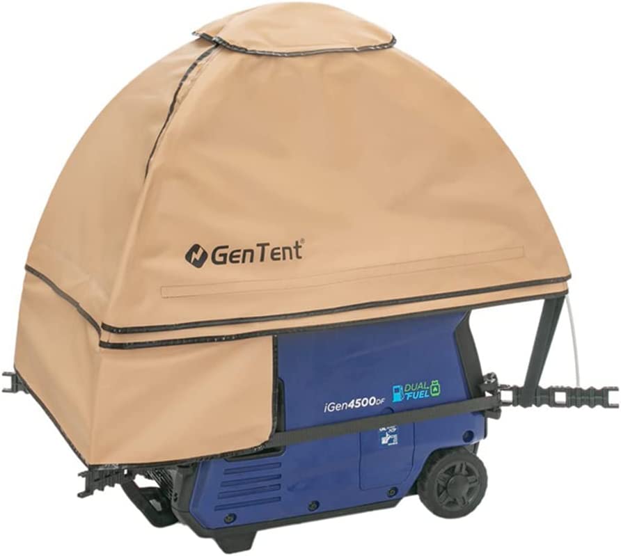GenTent Generator Running Cover – Inverter Kit (Standard, Tan) – for Fully Encased Inverter Generators