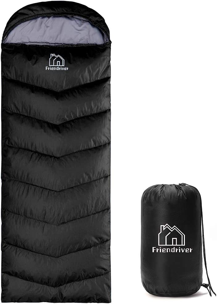 Friendriver XL Size Upgraded Version of Camping Sleeping Bag 4 Seasons Warm and Cool, Lighter Weight, Adults and Children Can Use Waterproof Camping Bag, Travel and Outdoor Activities