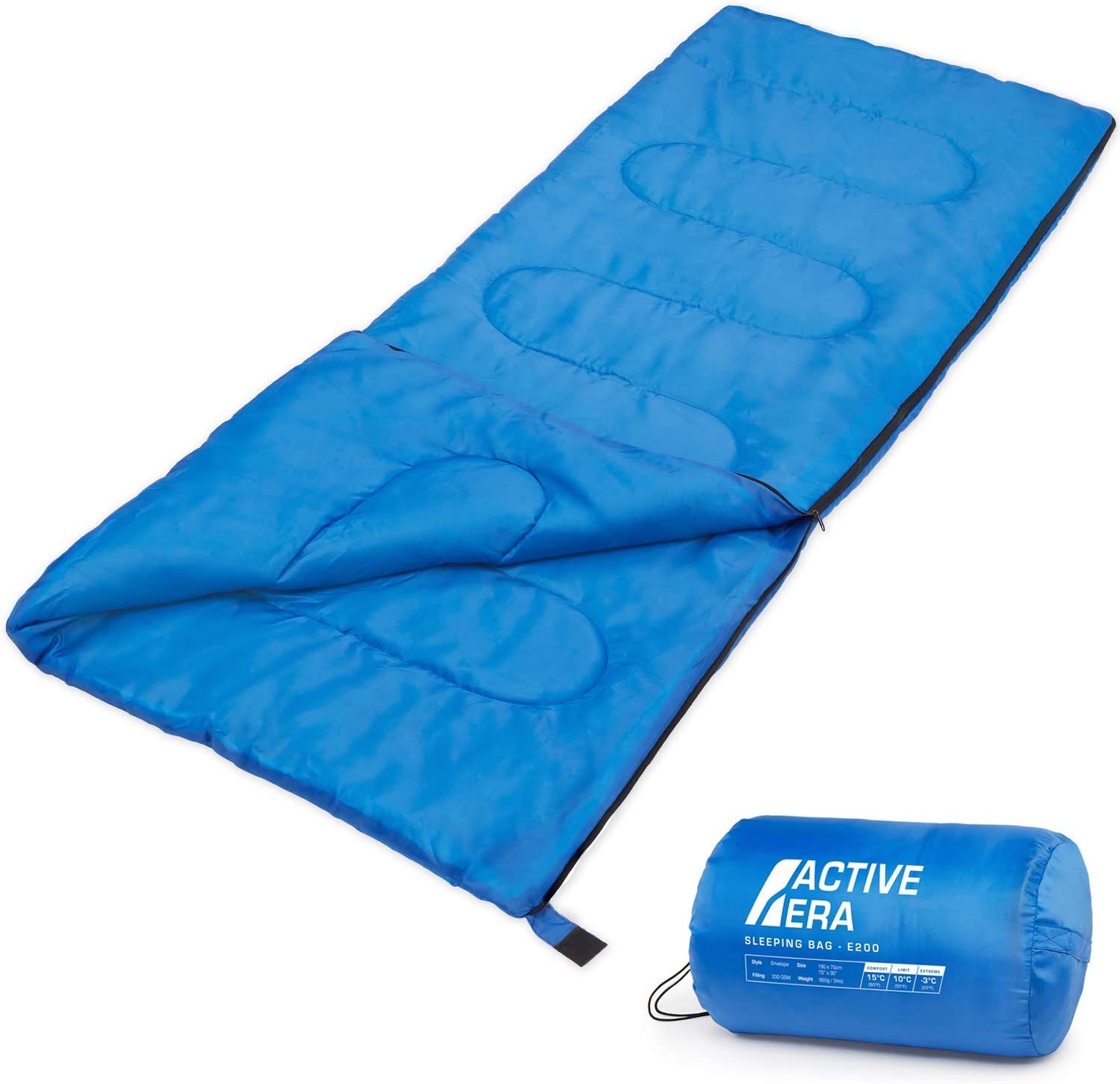 Active Era Ultra Lightweight Sleeping Bag Indoor & Outdoor – Compact, Ultralight Sleeping Bag for Warm Weather – Camping Sleeping Bags for Warm Weather, Sleepovers, Fishing, Outdoor Camping and Hiking