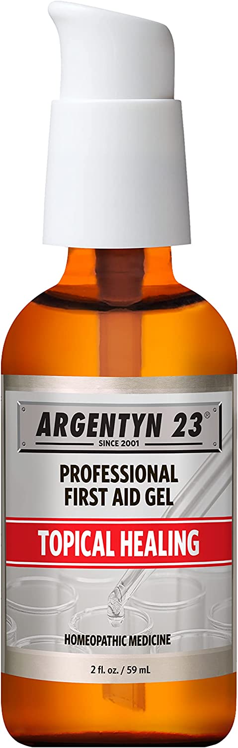 Argentyn 23 Professional Silver First Aid Gel – Topical Healing Homeopathic Medicine – 2oz Pump