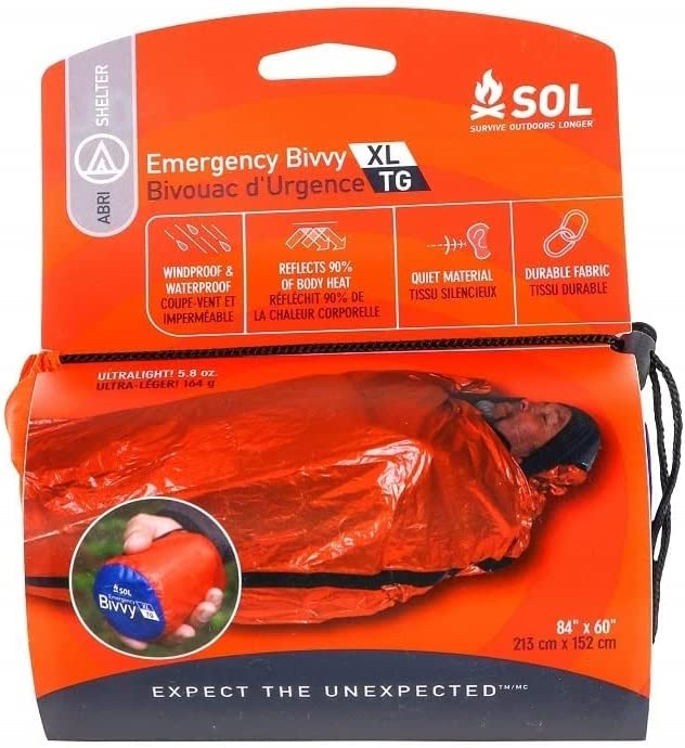 S.O.L. 90% Reflective 2-Person XL Emergency Bivvy