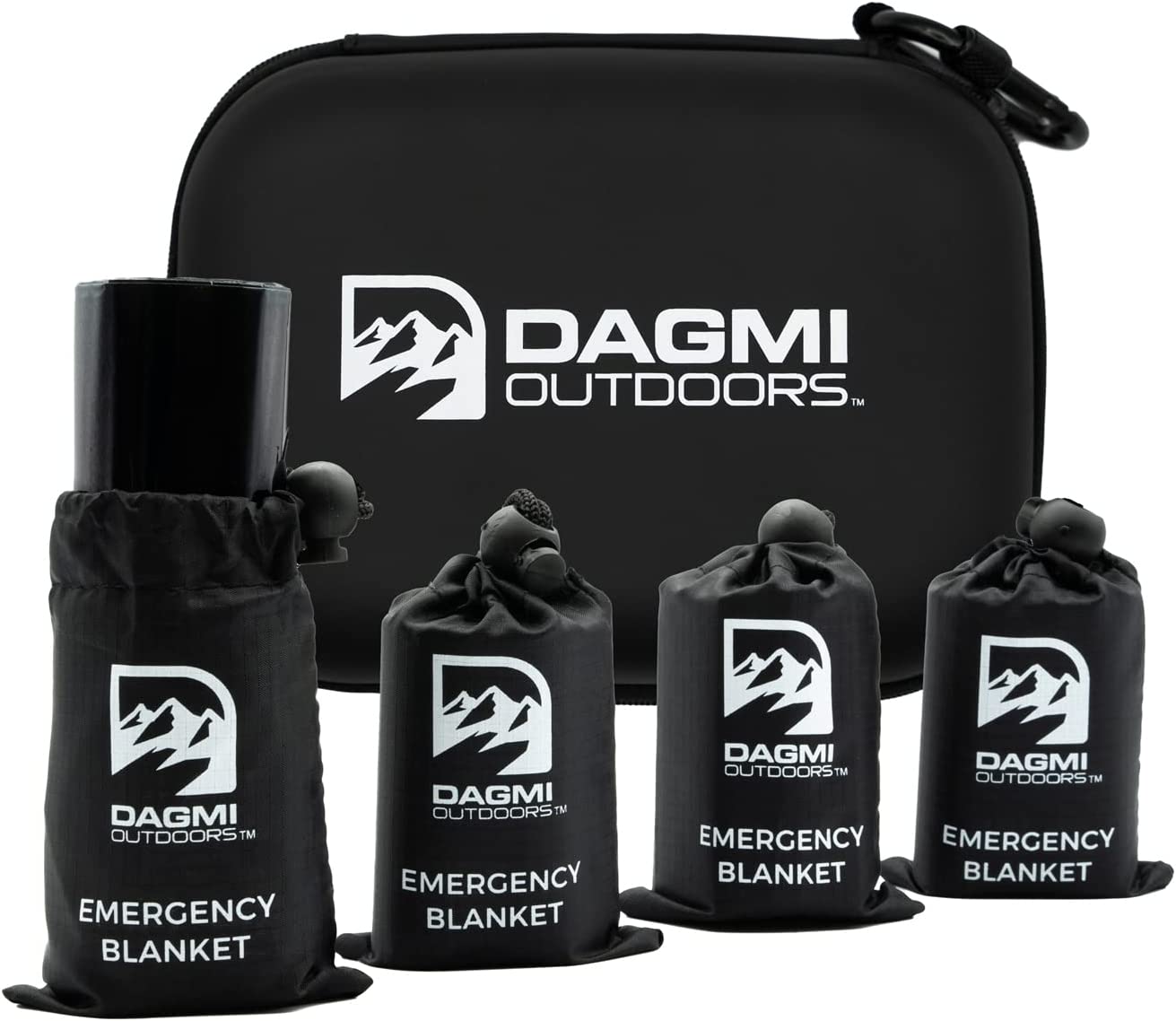 Dagmi Outdoors Emergency Survival Blanket 4 Pack Thermal Mylar Foil Space Blankets for Extreme Cold Weather – NASA Designed – Perfect for Camping, Hiking, Car, Warmth – Outdoor Waterproof Gear