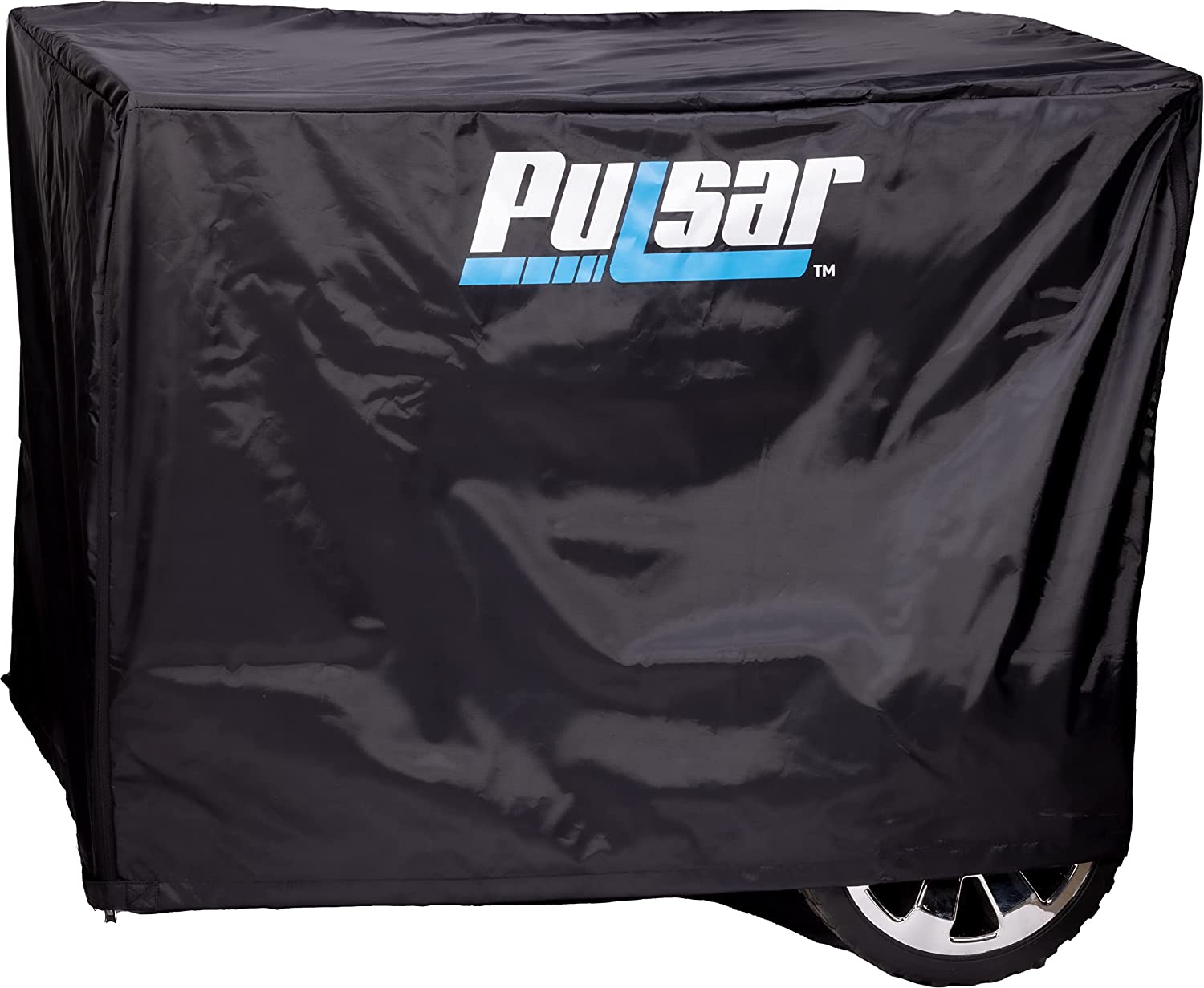 Pulsar Generator Cover Waterproof 31 x 21 x 23 Inch Heavy Duty Polyester Universal Generator Cover for Portable Generator 5000-12000 Watt, Black