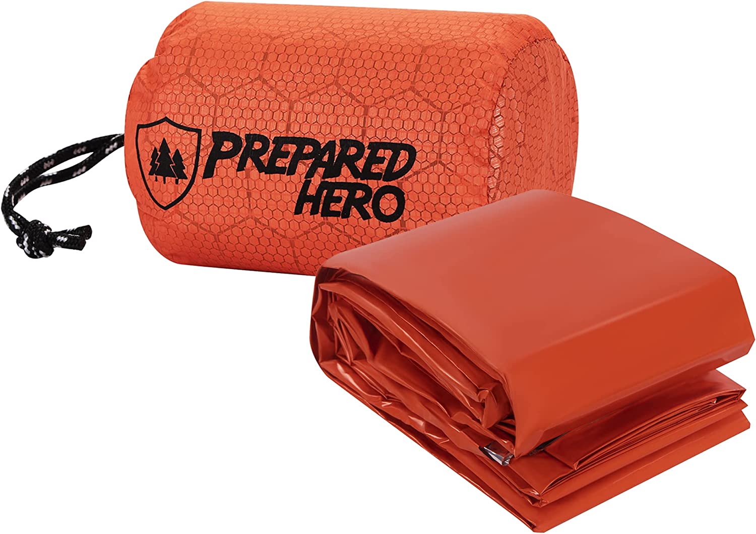 Prepared Hero Hero Survival Bag 1 Pack – Emergency Survival Tool Hero Survival Bag for Camping, PE Sleeping Bag