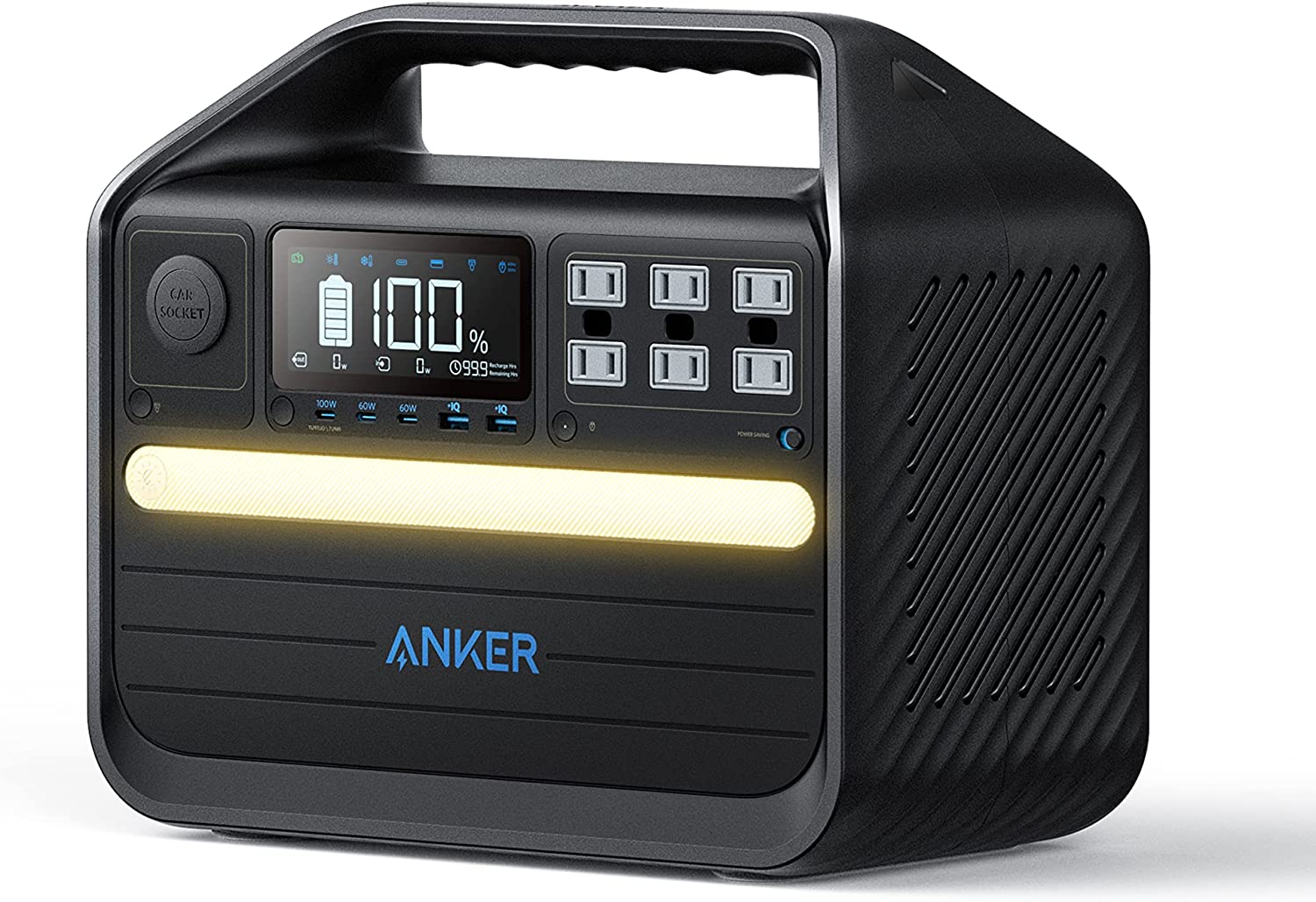 Anker 555 Portable Power Station, 1024Wh Solar Generator (Solar Panel Optional) with LiFePO4 Battery, 6 AC Outlets, 3 USB-C PD Ports at 100W Max, 1000W Powerhouse for Outdoor RV, Camping, Emergency