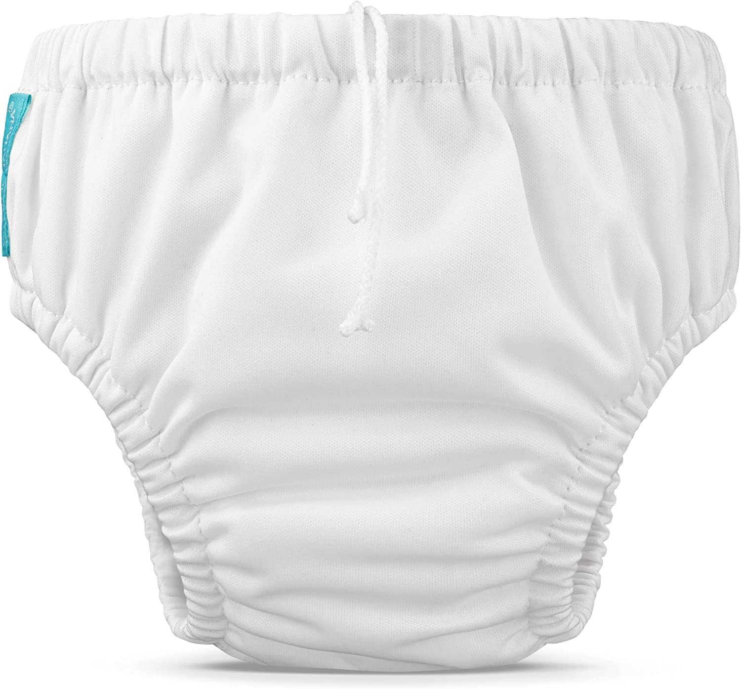 Charlie Banana Baby Reusable and Washable Swim Diaper for Boys or Girls, White, Small (Pack of 1)