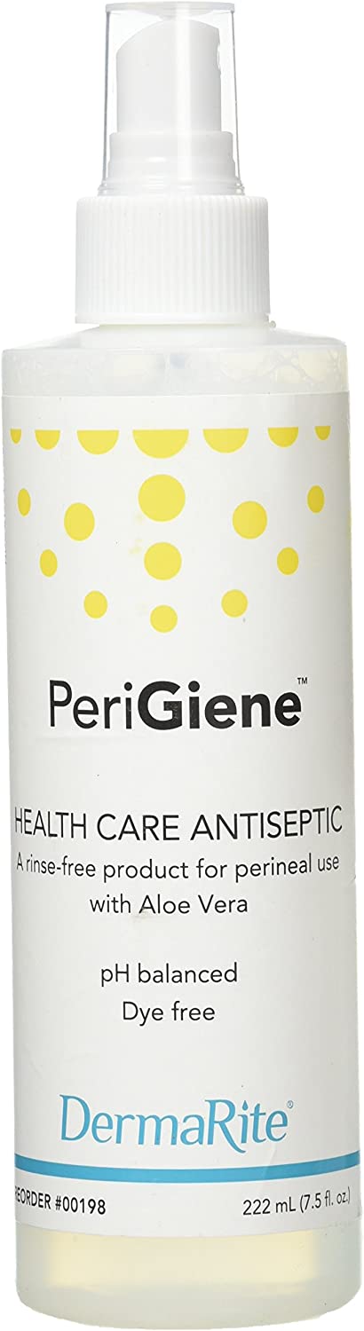 PeriGiene Antimicrobial No-Rinse Perineal Cleanser 7.5 Ounce Spray Bottle