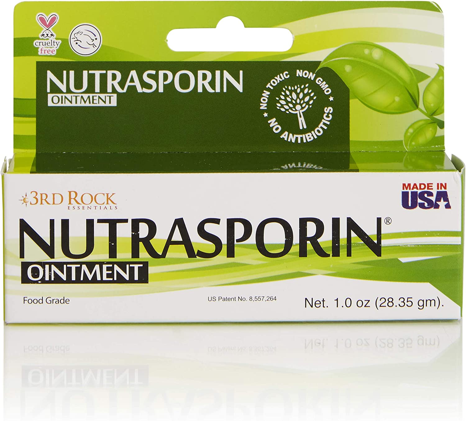 3rd Rock Essentials Nutrasporin Silver Ointment, Toxic-Free, Petroleum-Free, Non-Antibiotic, First Aid, Food Grade Ointment, 1.0oz, Pack of 1