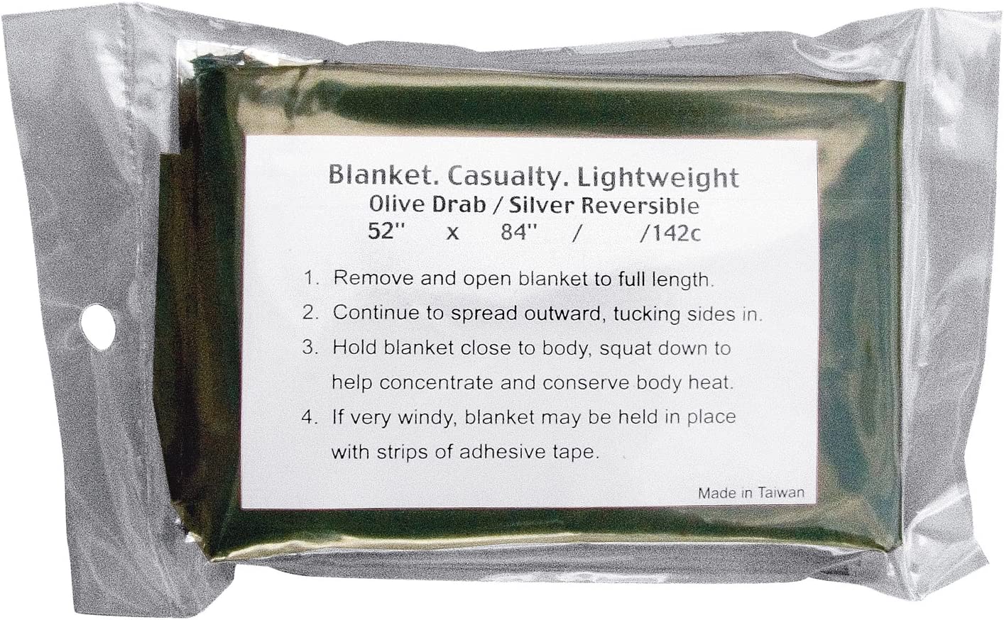 Rothco GI Lightweight Survival Blanket, Olive Drab