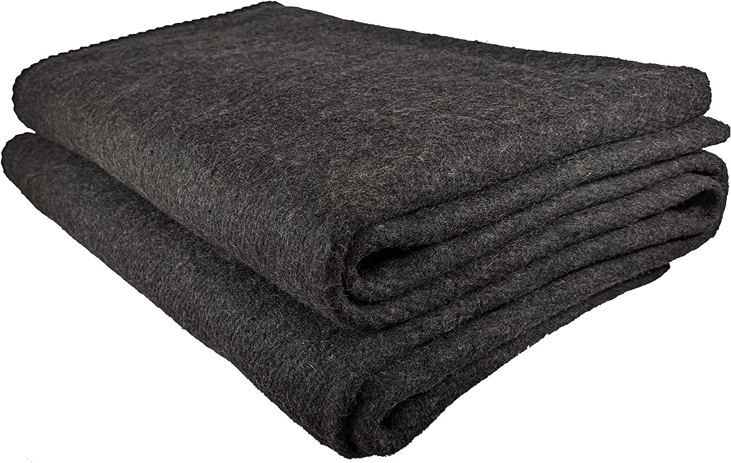 EPG Extra Large Wool Blanket | Warm, Comfortable, Stylish, Military Style | XL Queen / King – 72 x 92 in, 80% Wool, 5.35 lbs | Camping, Outdoor, Bedding, Emergency, Survival, Cabin, RV (Dark Gray)