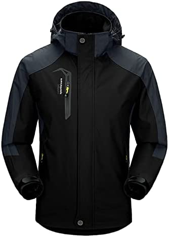 FUKZTE Men’s Windproof Jacket Outdoor Lightweight Softshell Coat for Hiking Travel Outdoor Coat Shell Jacket