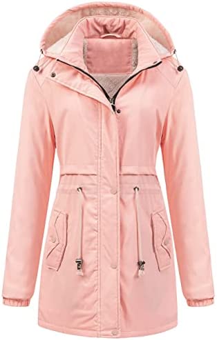Chrisuno Women’s Mid-Length Parka Winter Outerwear Jacket Soft Fleece Warm Snow Coat