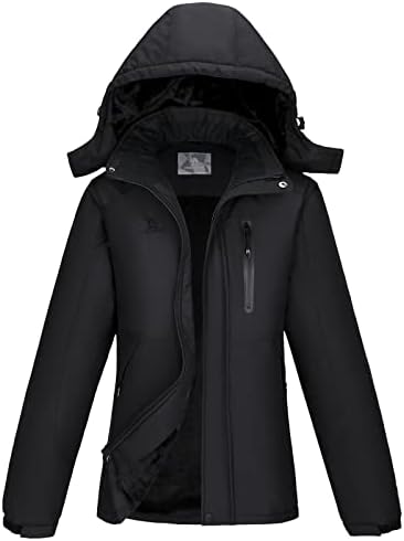 CAMEL Women’s Warm Winter Ski Jackets Waterproof Snow Coat with Hood Mountain Windproof Rain Jacket