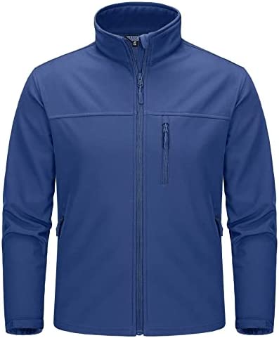 MAGCOMSEN Men’s Tactical Jacket Fleece Lined Soft Shell Winter Jacket Lightweight Water Resistant Coats Outwear