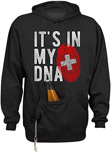 Switzerland in My DNA Beer Holder Tailgate Hoodie Sweatshirt Unisex