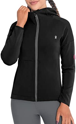 Little Donkey Andy Women’s Workout Jacket Long Sleeve Athletic Hoodie Lightweight Full Zip Running Track Jacket for Women