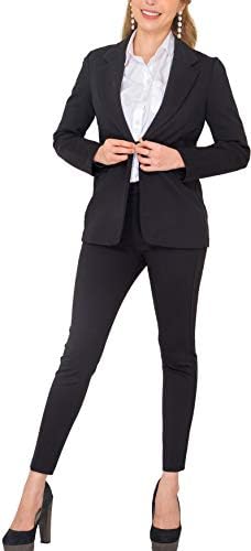 Marycrafts Women’s Business Blazer Pant Suit Set for Work