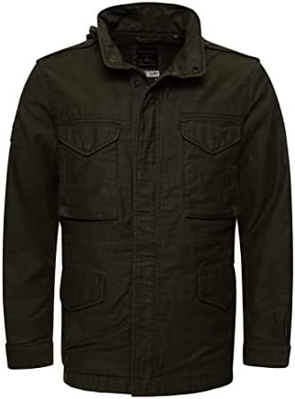 Superdry Mens Military M65 Field Borg Lined Jacket, Relaxed Fit
