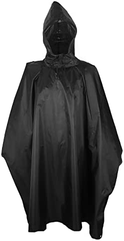 Hooded Rain Poncho for Adults, Poncho for Women Men, Waterproof Raincoat for Hiking Climbing Camping