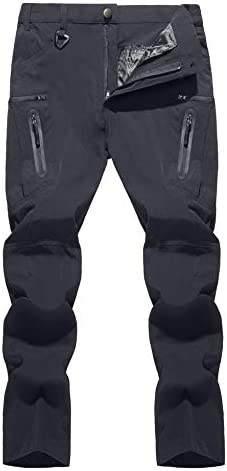 TACVASEN Men’s Tactical Pants Quick-Dry Water-Resistant Lightweight Hiking Pants with 8 Pockets