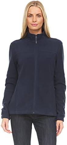 Swiss Alps Womens Full Zip Polar Fleece Jacket Sweatshirt with Pockets
