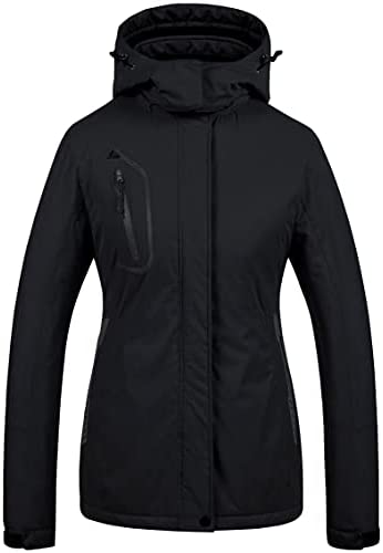 CREATMO US Women’s Mountain Waterproof Ski Jacket Windproof Snowboarding Jacket Warm Winter Coat Raincoat