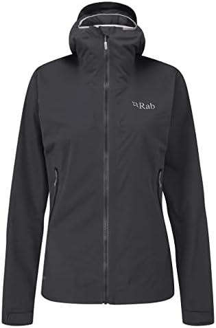 Rab Women’s Kinetic 2.0 Waterproof Breathable Jacket for Hiking, Skiing, and Climbing