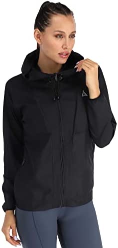 Teragu Hooded Windbreaker Jacket – Monte Bianco – Women, 100% Recycled Plastic Polyester, Water Resistant.