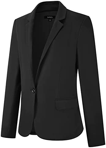 Tapata Work Office Blazer Jackets for Women Casual Long Sleeve Business Open Front with Pockets
