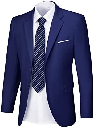 Mens Suit Jacket Casual Suit Separates Blazer Slim Fit Sport Coats 2 Button Business Suits Jackets Wedding Tux Jackets