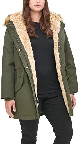 Levi’s Women’s Faux Fur Lined Hooded Parka Jacket (Standard and Plus Size)