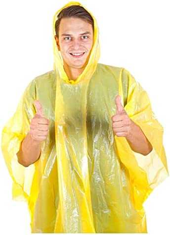 Wealers Rain Ponchos for Adults Teens Disposable Rain Poncho Bulk Pack Women Men Emergency Raincoat Big Groups Theme