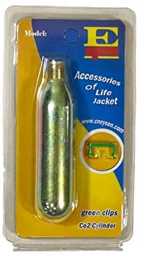 Premium CO2 Cartridge for Life Jacket – Manual Version CO2 Rearming Kit Cylinder Tank Canister for Inflatable Lifejacket Life Vest Life Belt Pack PFD CO2 Replacement Refill Size 17G 24G 33G 60G Gram