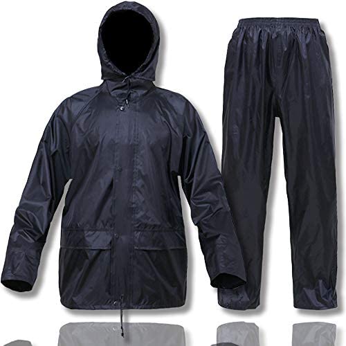 Niruoxn Rain Suits for Men Women Lightweight Rain Gear, Waterproof Rain Jacket with Pants