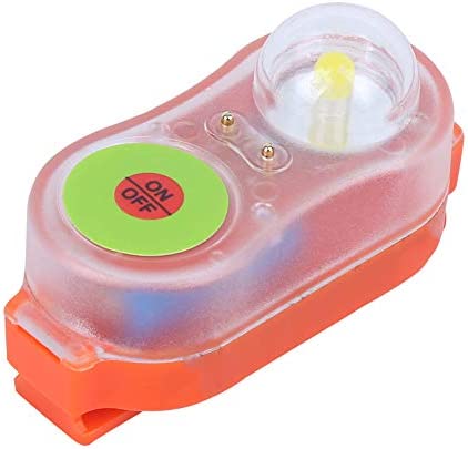 Life Jacket Light Automatic Locator Life Jacket Strobe Light Lamp LED Lithium Seawater Self Lighting Life Saving Flashlight Conspicuous Attract Light Lamp for Man Overboard Survival Vest