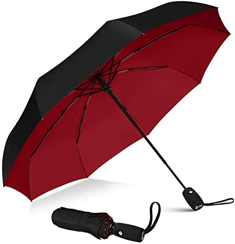 Repel Umbrella Windproof Travel Umbrella – Wind Resistant, Small – Compact, Light, Automatic, Strong Steel Shaft, Mini, Folding and Portable – Backpack, Car, Purse Umbrellas for Rain – Men and Women