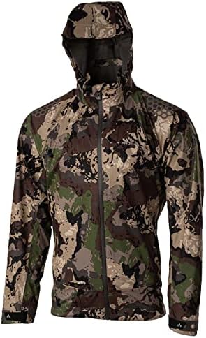 Pnuma Outdoors 3-Layer Element Proof Waterproof Breathable Lightweight Packable Ultra-Quiet Hunting Rain Jacket