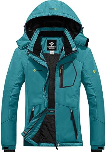 GEMYSE Women’s Mountain Waterproof Ski Snow Jacket Winter Windproof Rain Jacket
